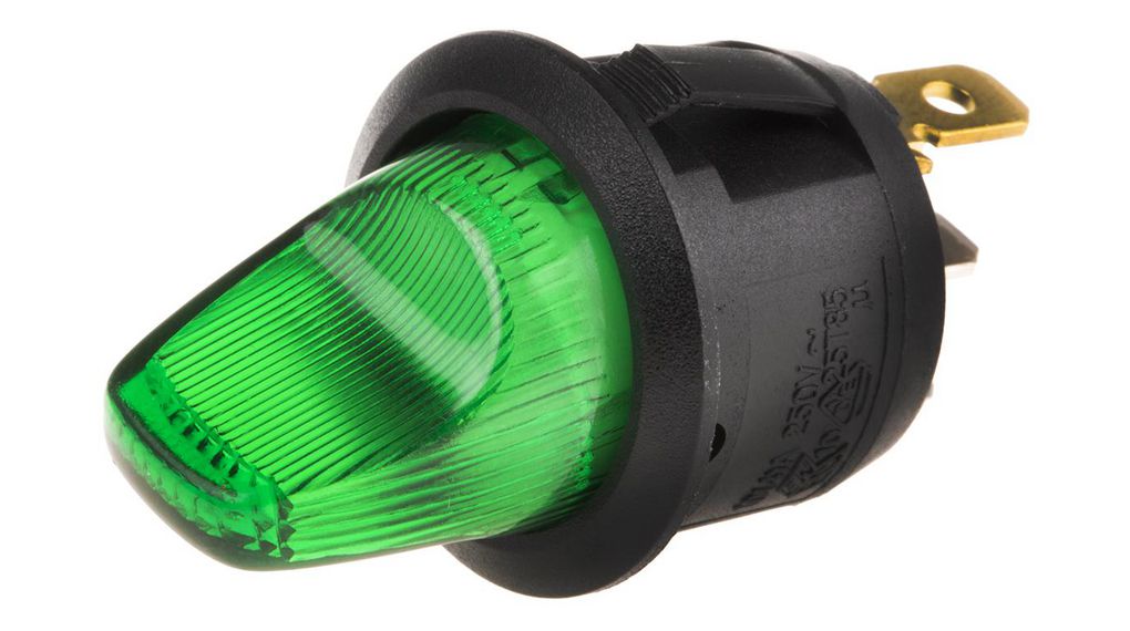 Miniature Toggle Switch ON-OFF 16 A 1NO Tab Terminal, 4.8 x 0.8 mm